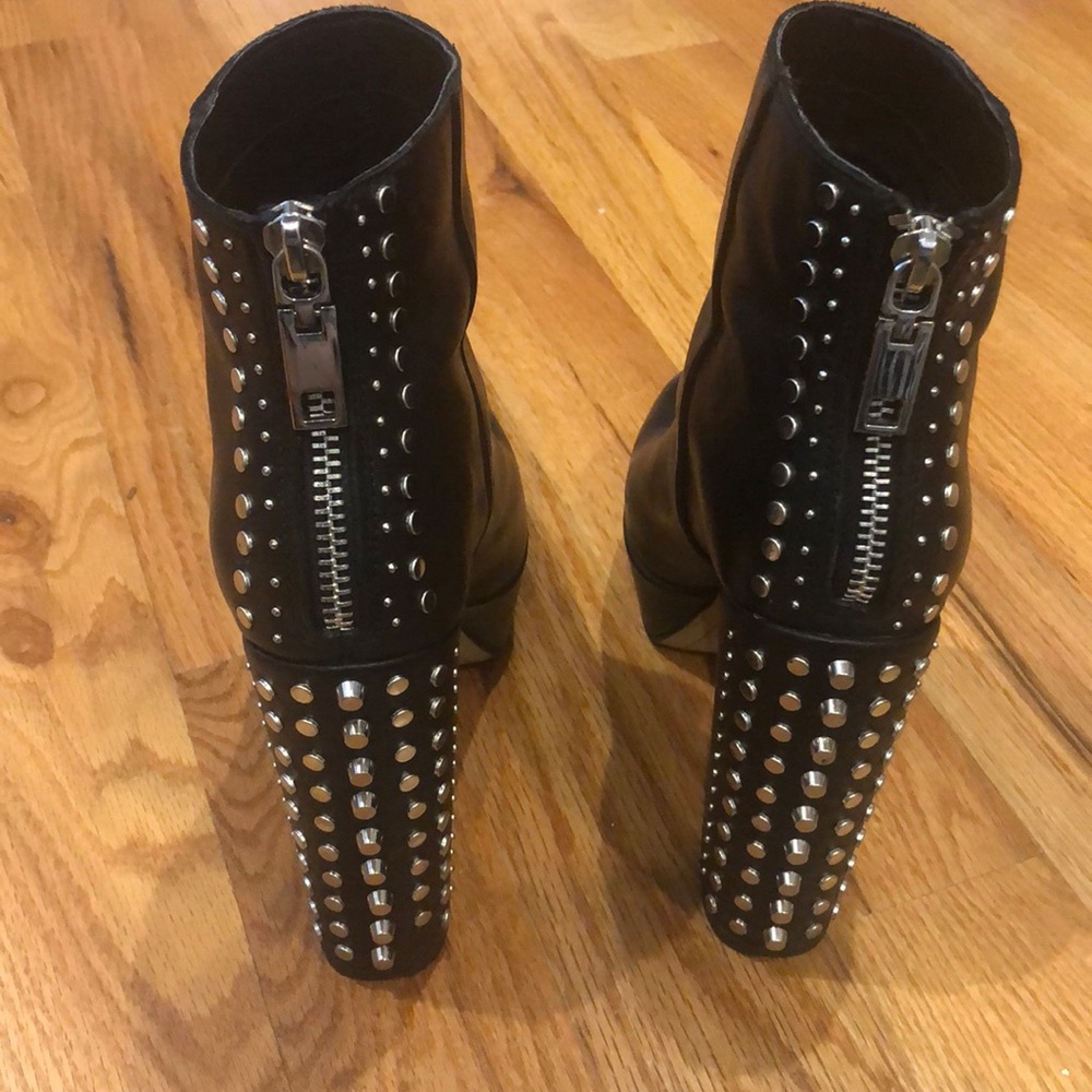 Dolce Vita - black leather studded boots sz 8.5